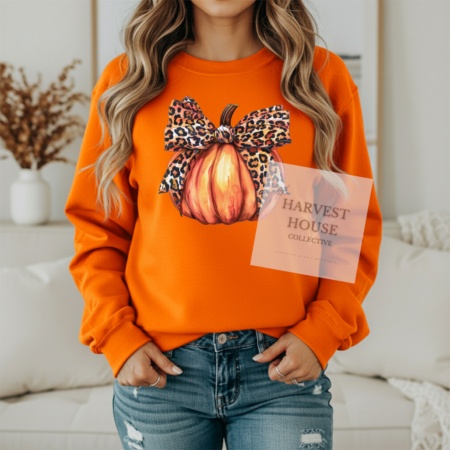 Leopard Pumpkin Crewneck