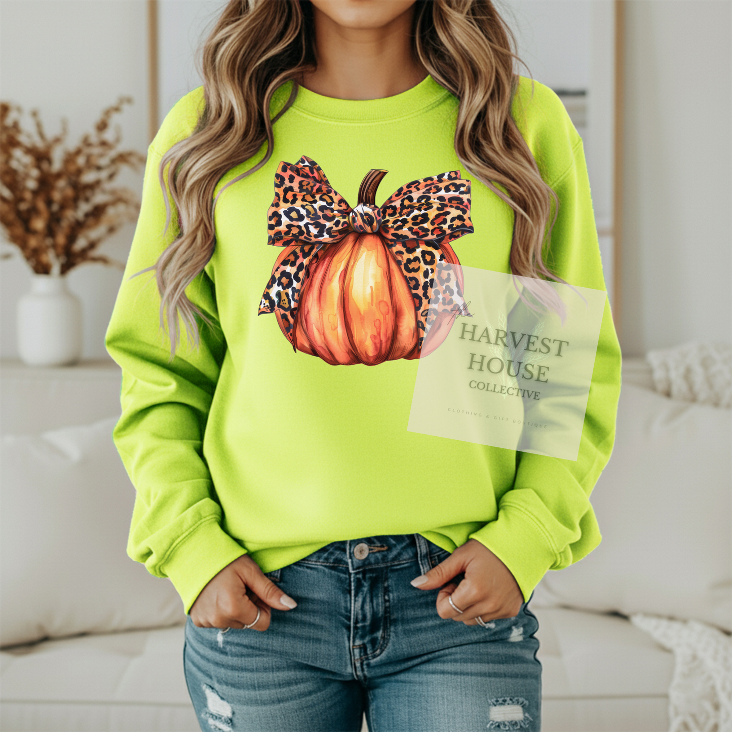 Leopard Pumpkin Crewneck