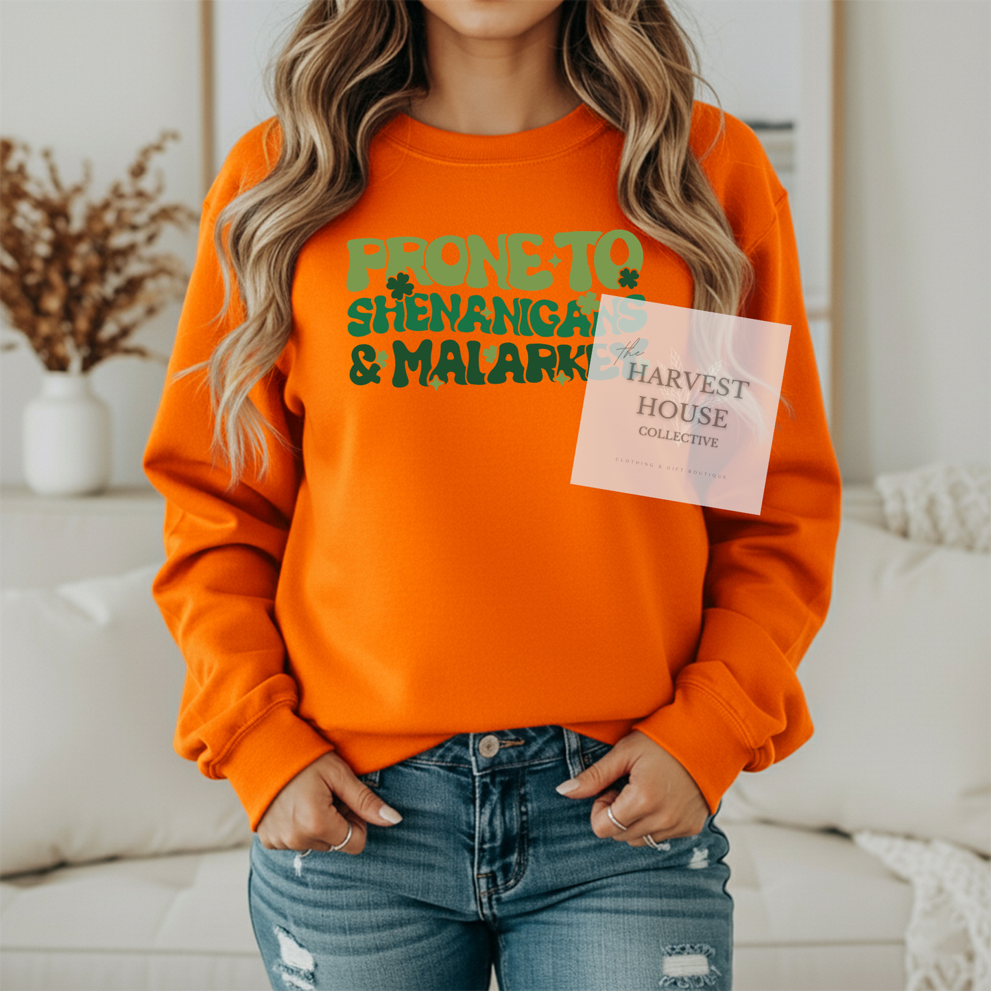 Prone To Shenanigans And Malarky Gildan Crewneck & Hoodie