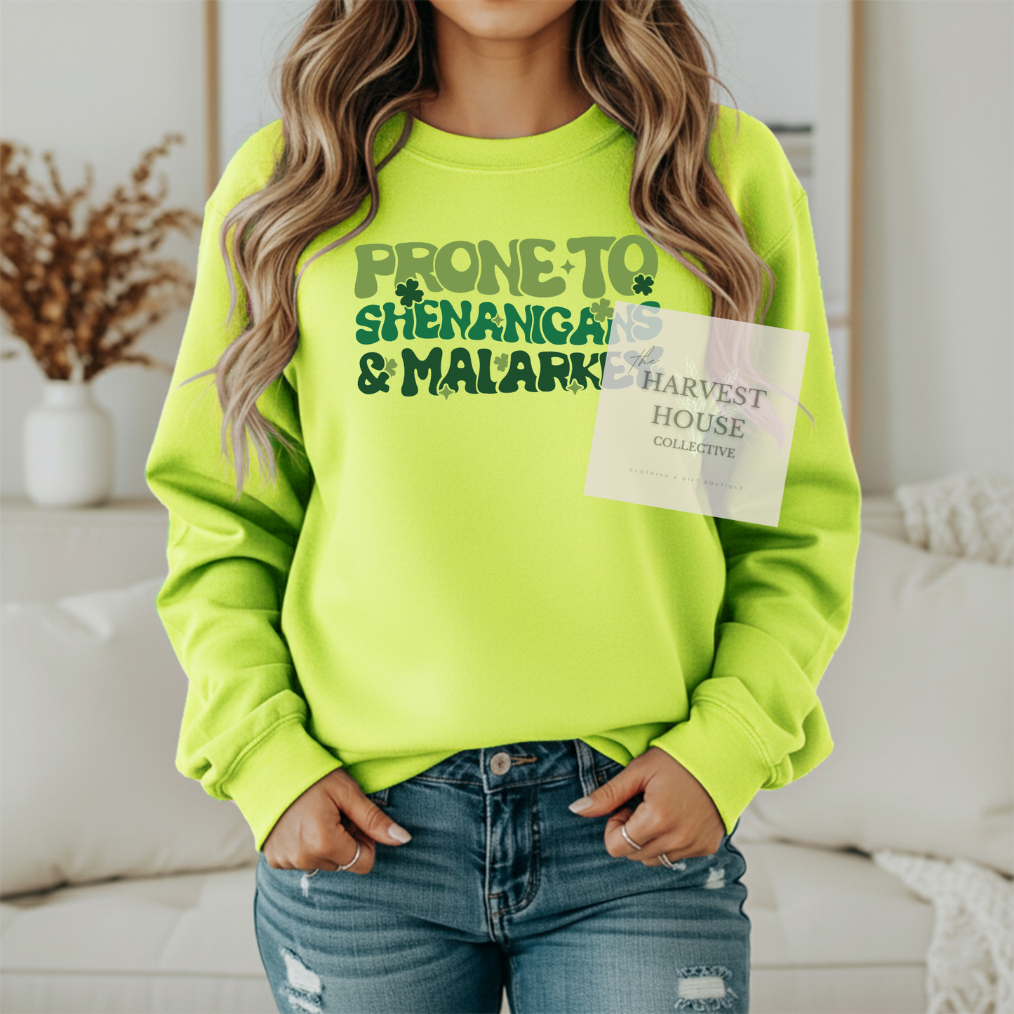 Prone To Shenanigans And Malarky Gildan Crewneck & Hoodie