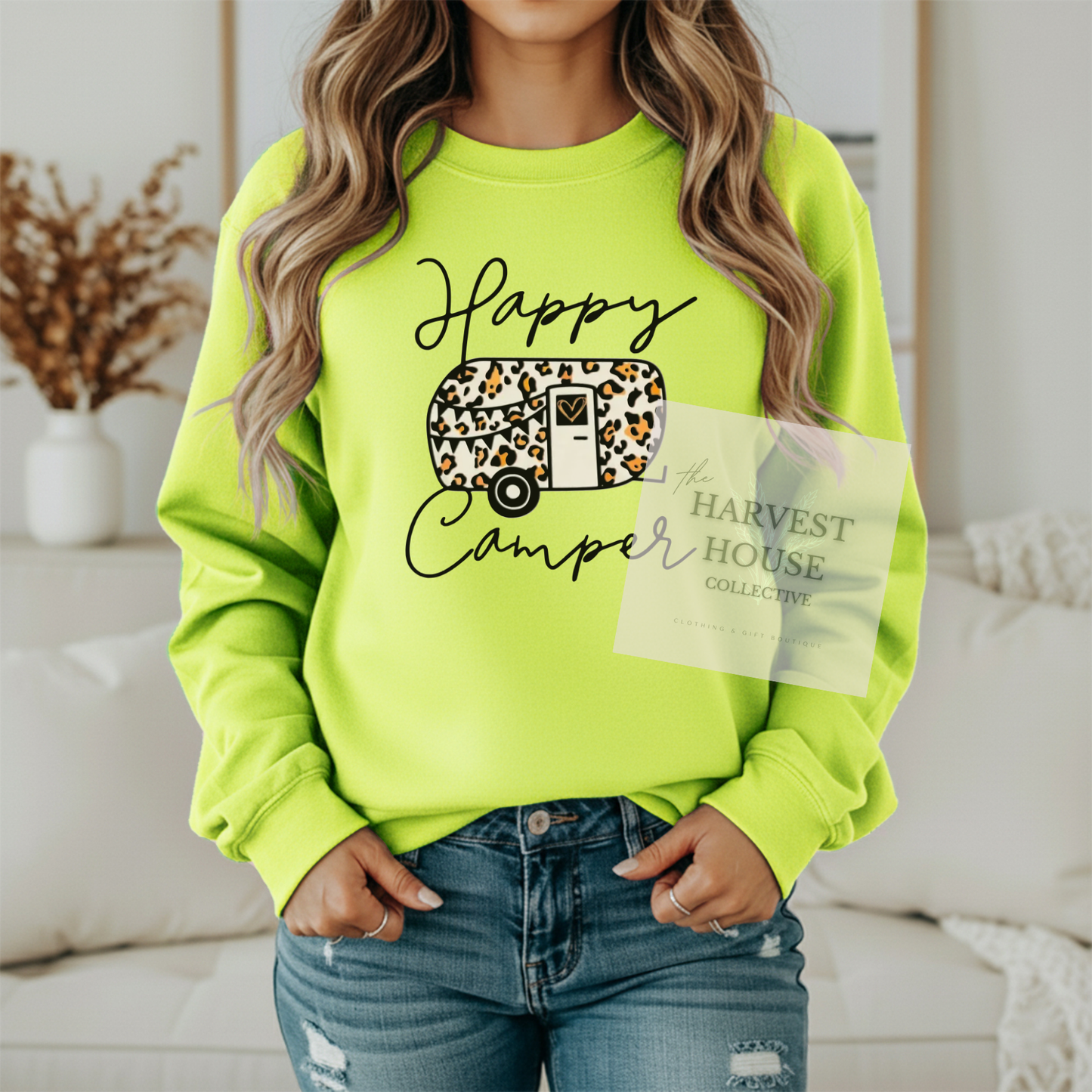 Happy Camper Gildan Crewneck & Hoodie