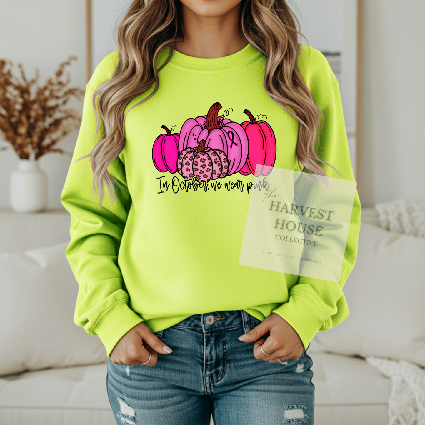 In October We Wear Pink Crewneck & Hoodie