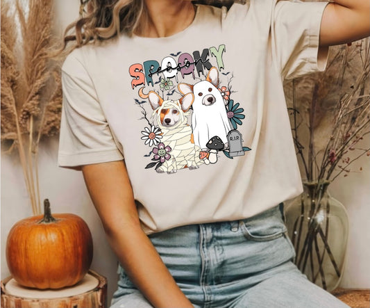 Spooky Season Corgi Tee