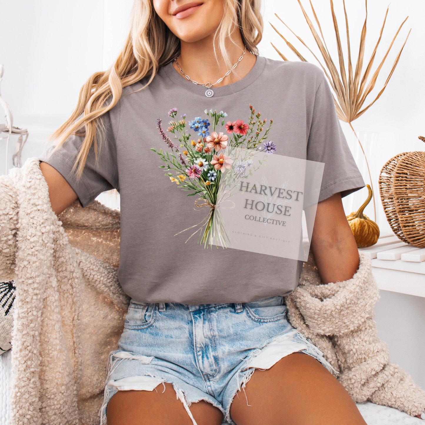 Floral Bouquet Bella Canvas Tee