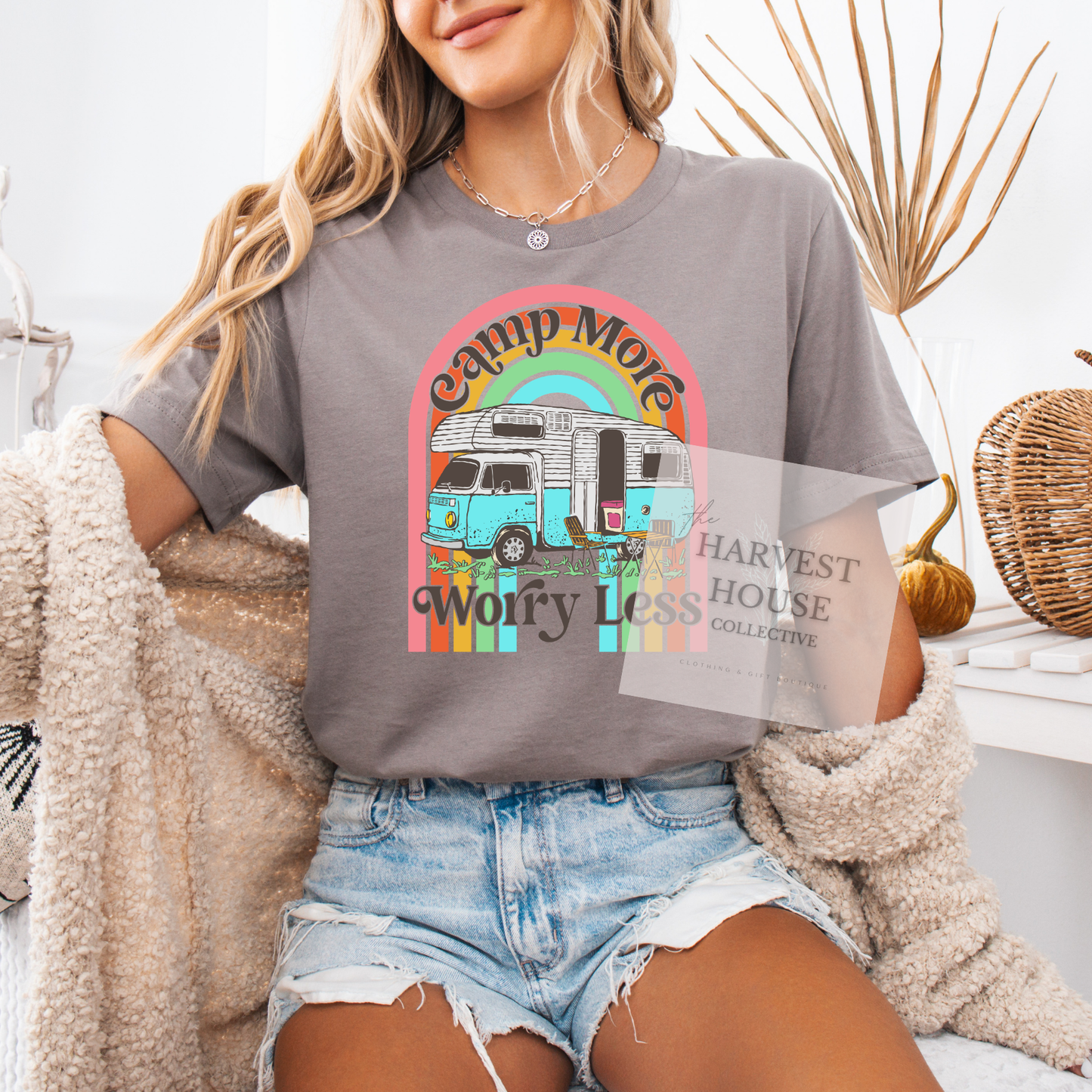 Camp More Worry Less Bella Canvas Tee