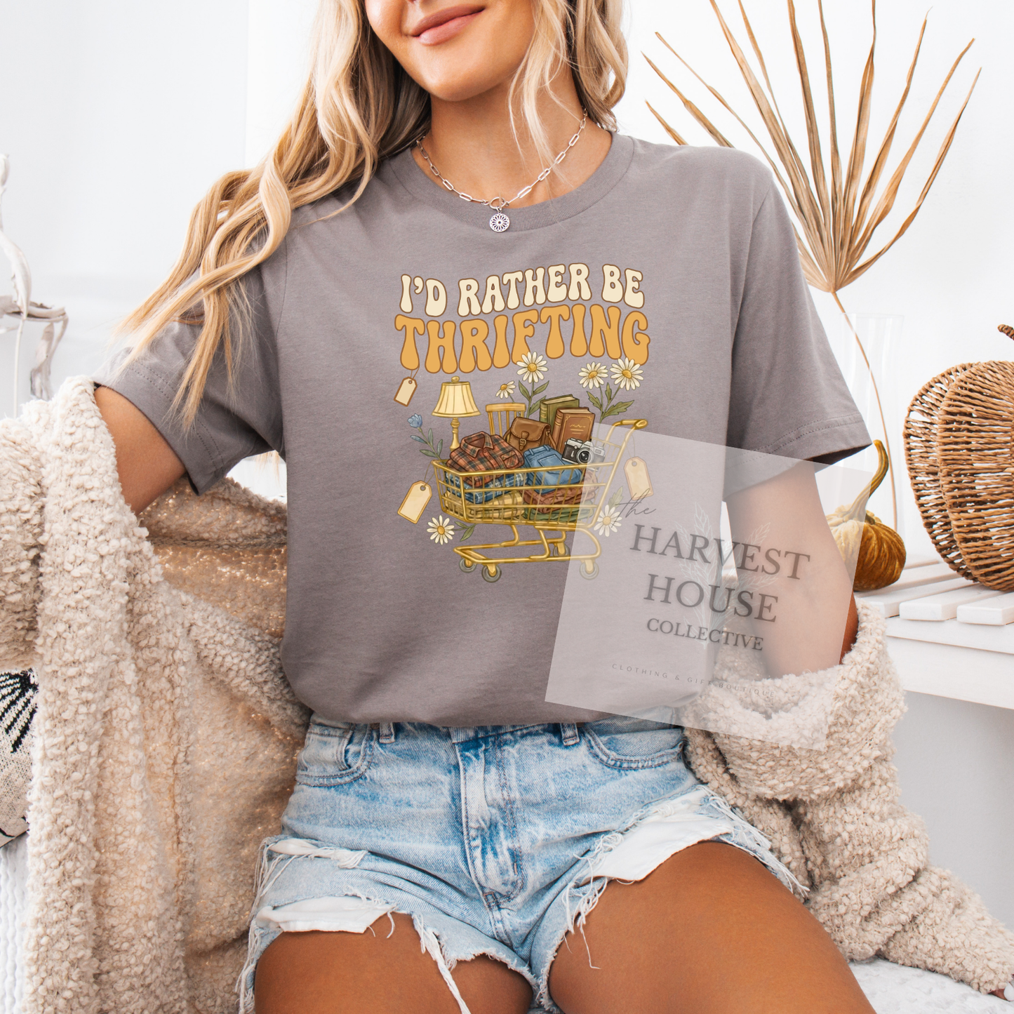 I'd Rather Be Thrifting Bella Canvas Tee