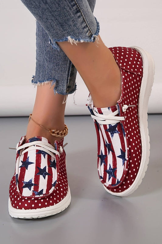 Polka Dot Stars & Stripes Shoe