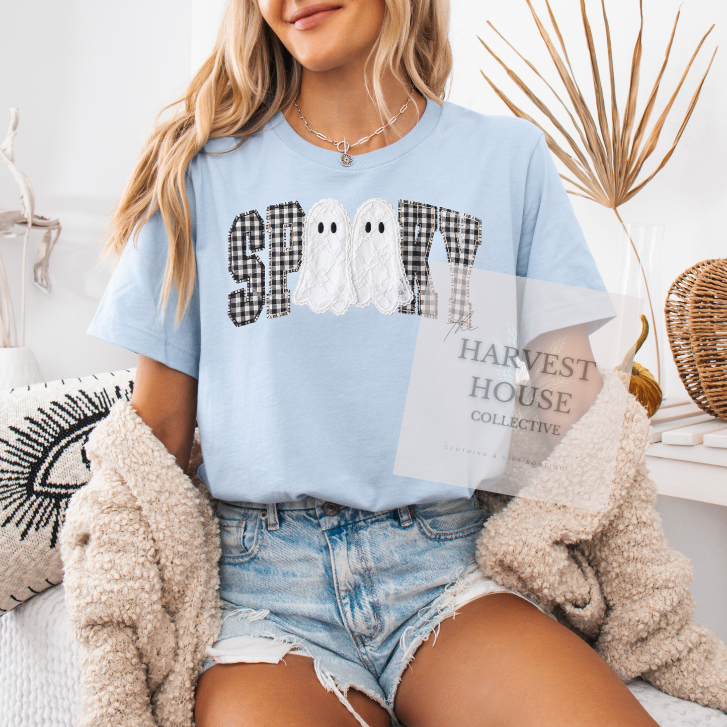 Faux Lace Spooky Shirt