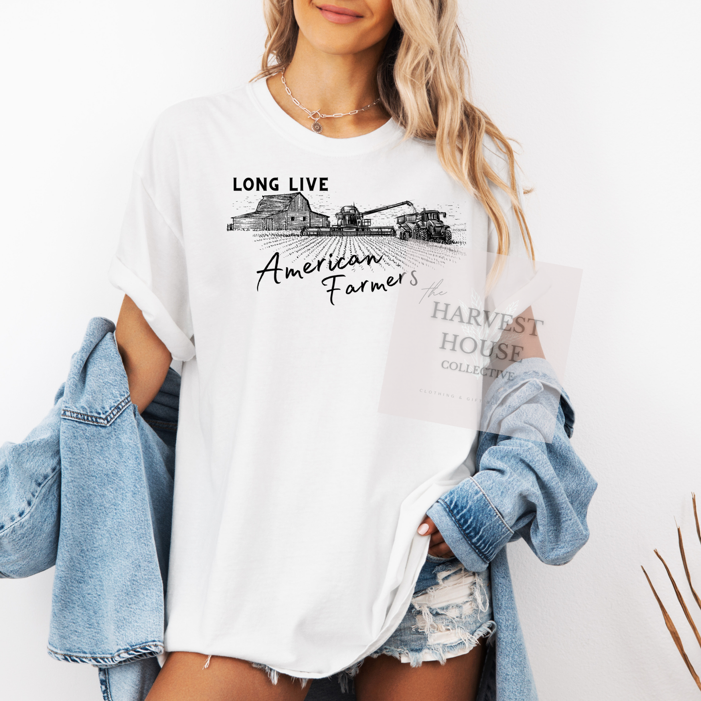Long Live American Farmers Comfort Color Tee