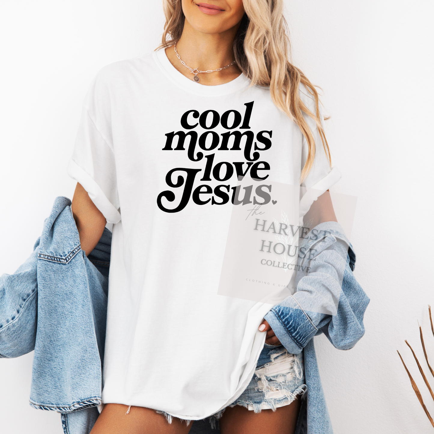 Cool Moms Love Jesus Comfort Color Tee