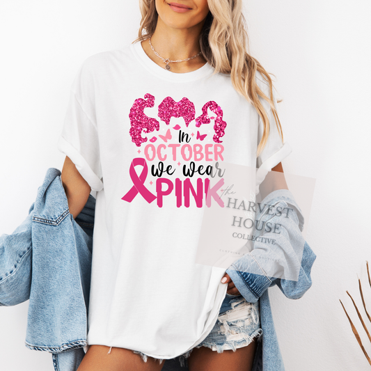 We Wear Pink Comfort Color Tee