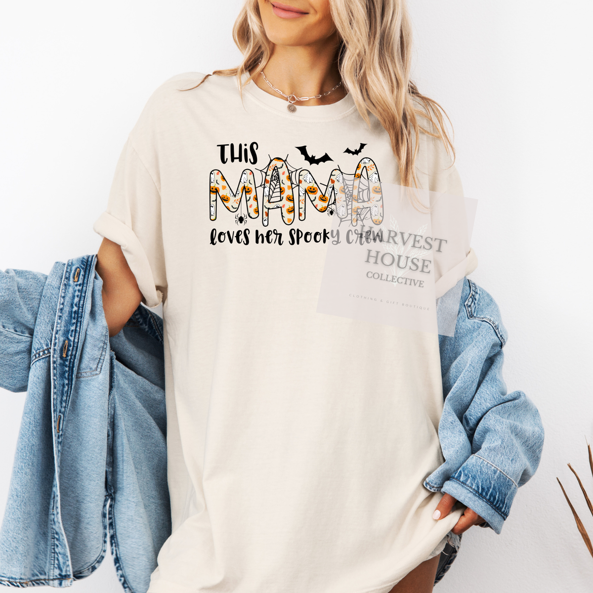 This Mama Loves Her Spooky Crew Tee