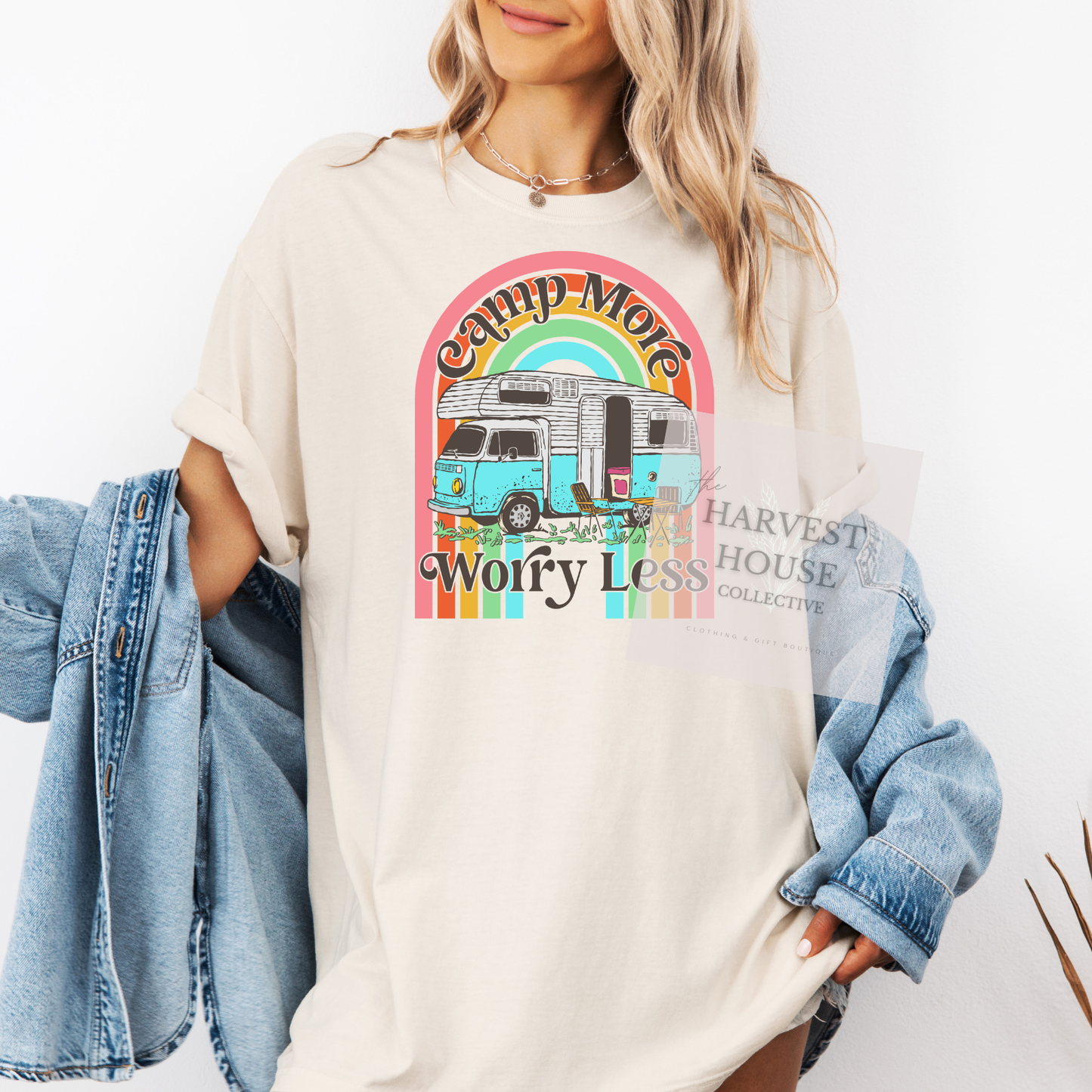 Camp More Worry Less Comfort Color Tee