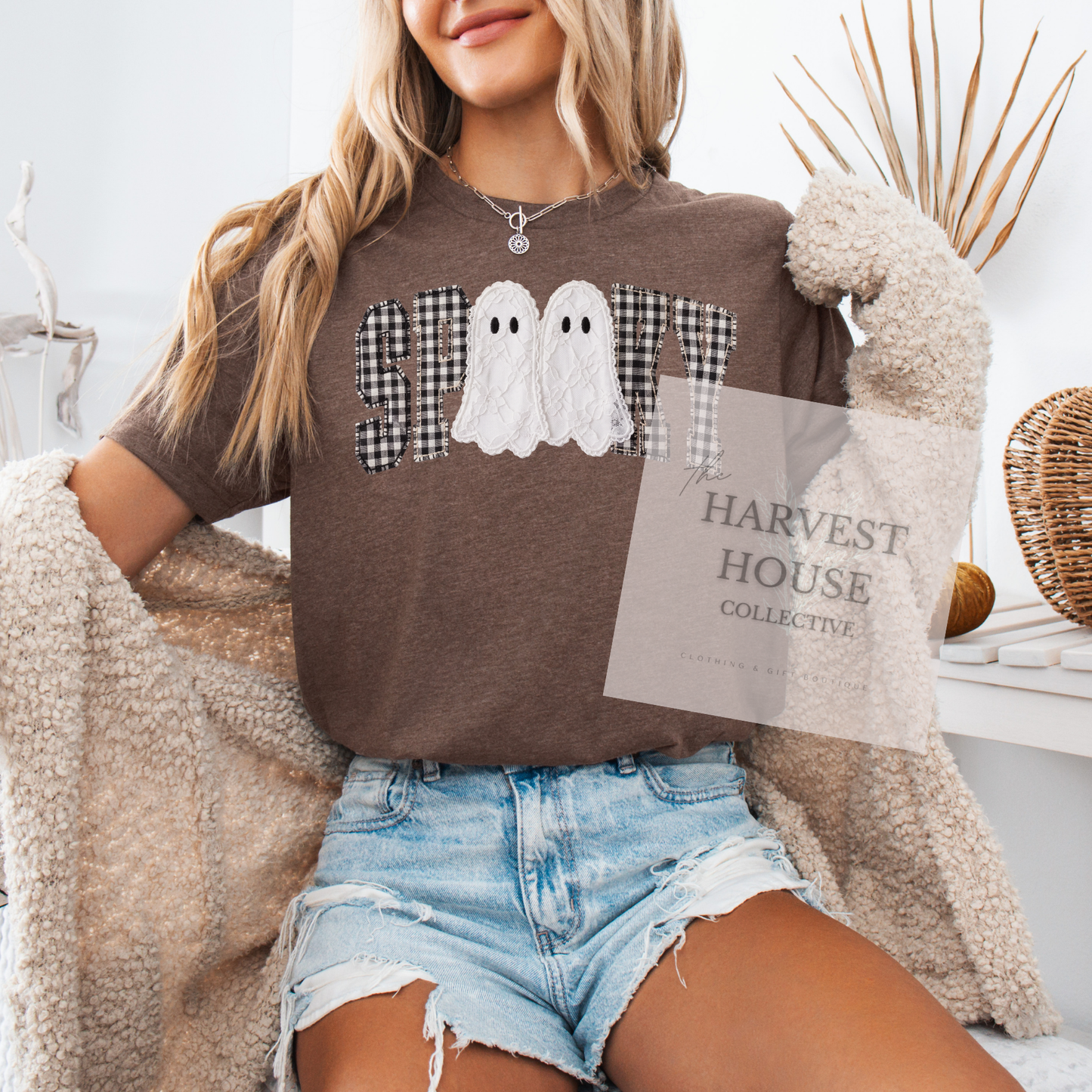 Faux Lace Spooky Shirt