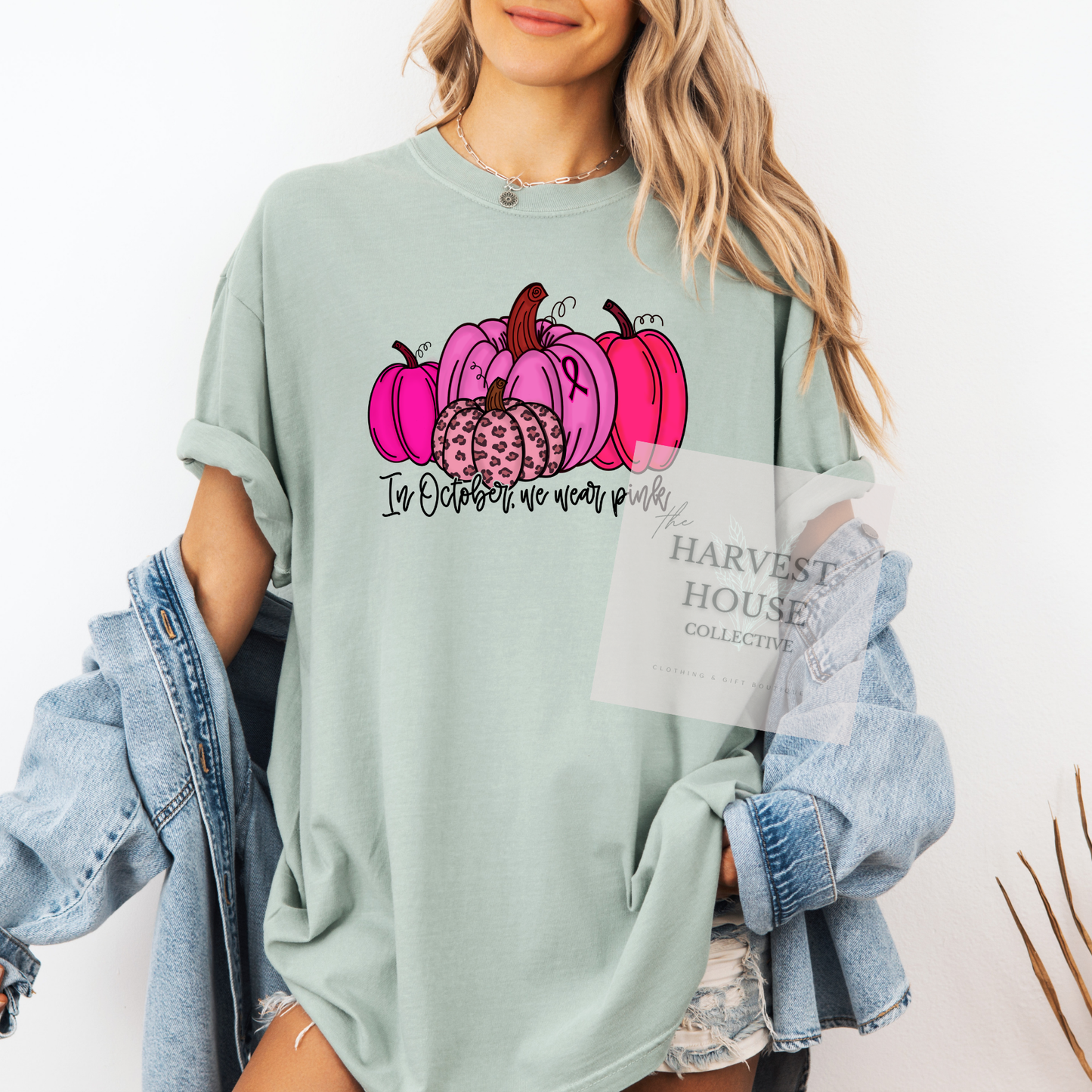 In October We Wear Pink Comfort Color Tee