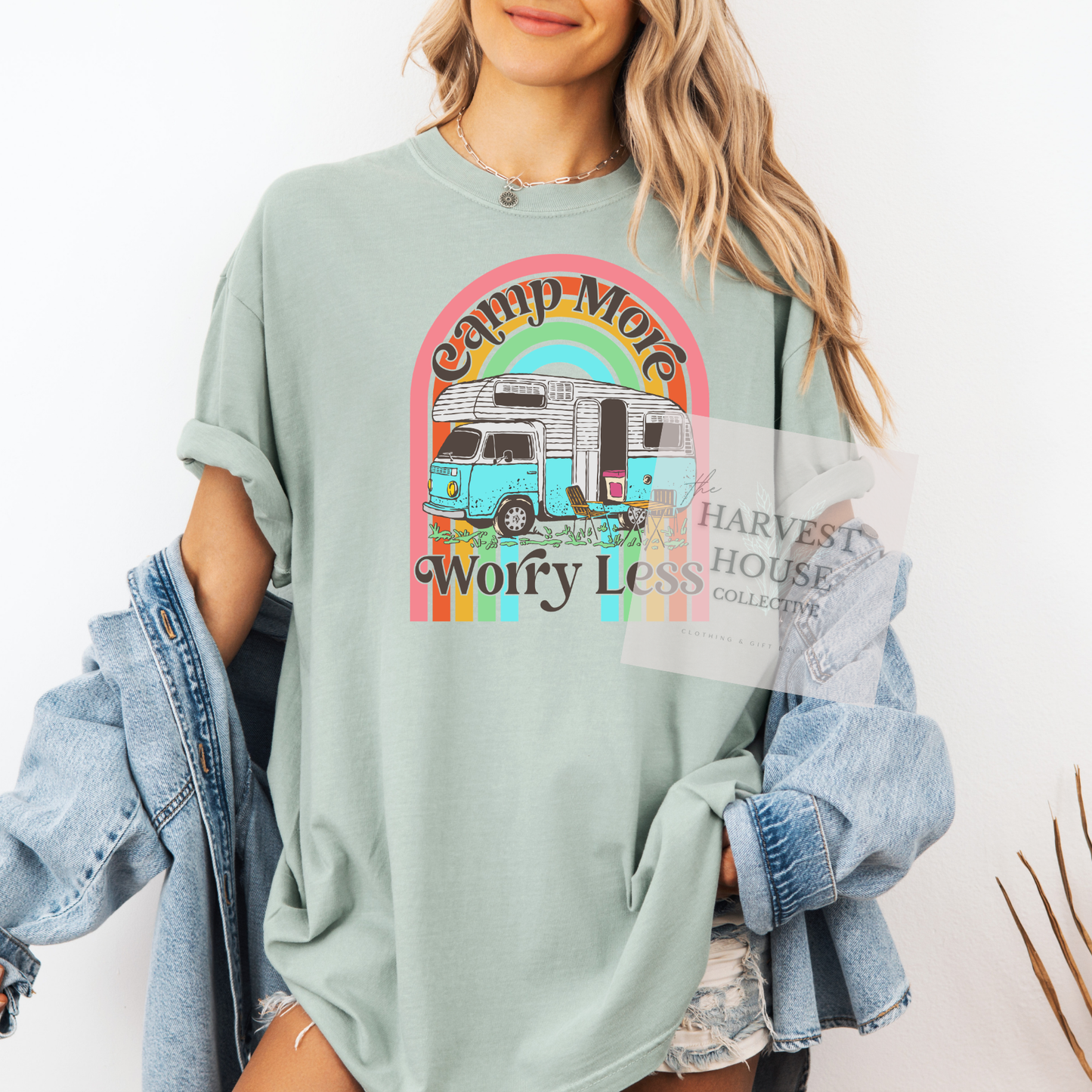 Camp More Worry Less Comfort Color Tee