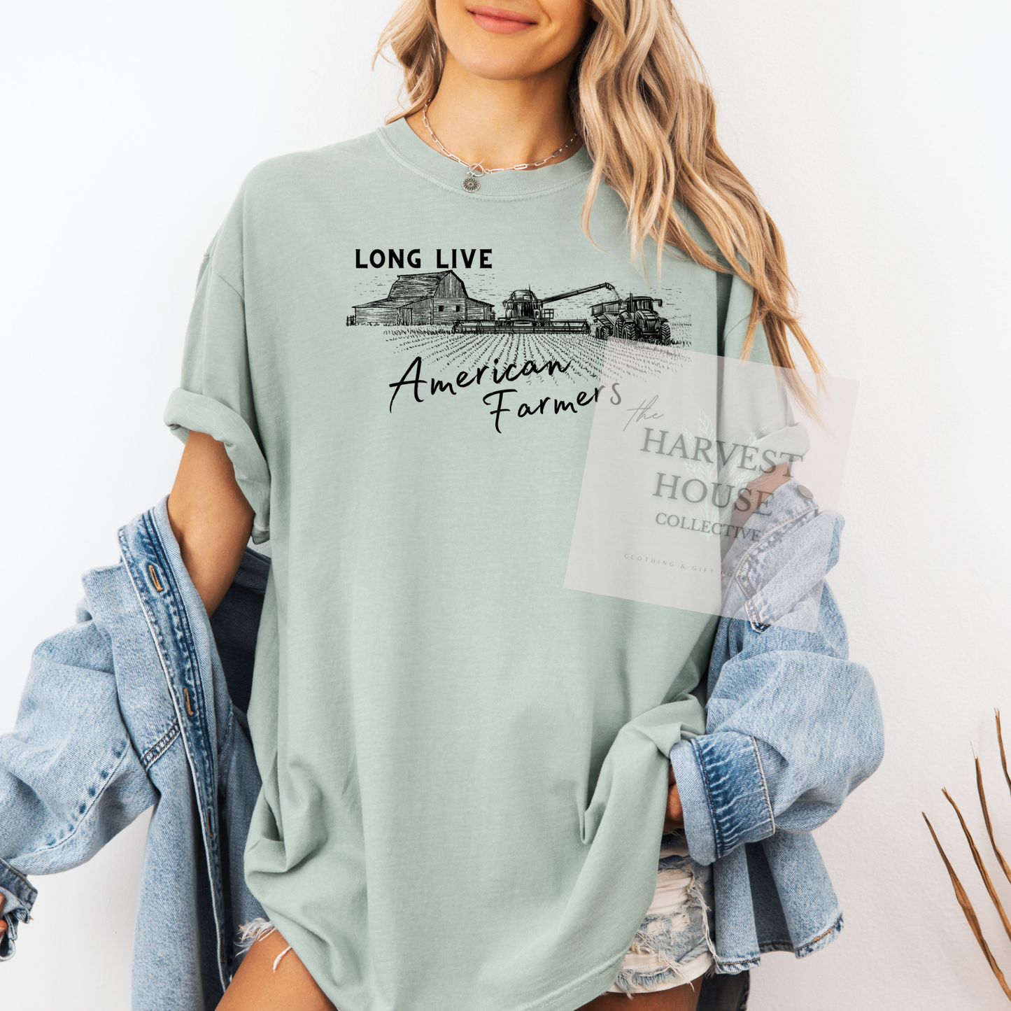Long Live American Farmers Comfort Color Tee