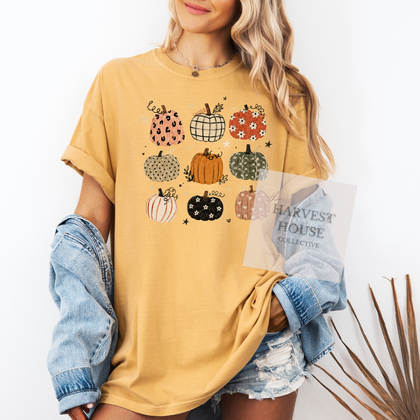 Boho Pumpkins Comfort Color Tee