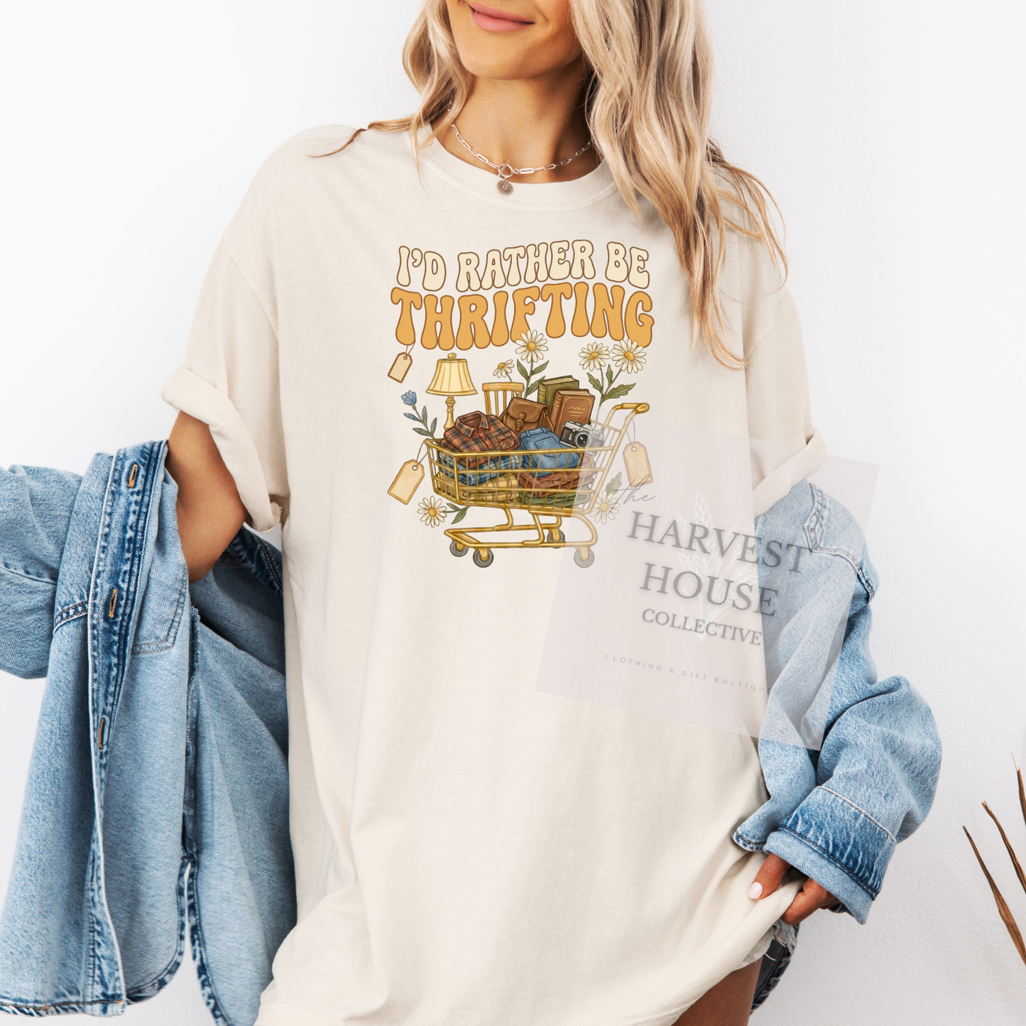 I'd Rather Be Thrifting Comfort Color Tee