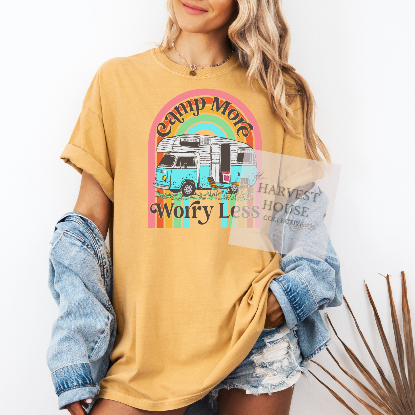 Camp More Worry Less Comfort Color Tee