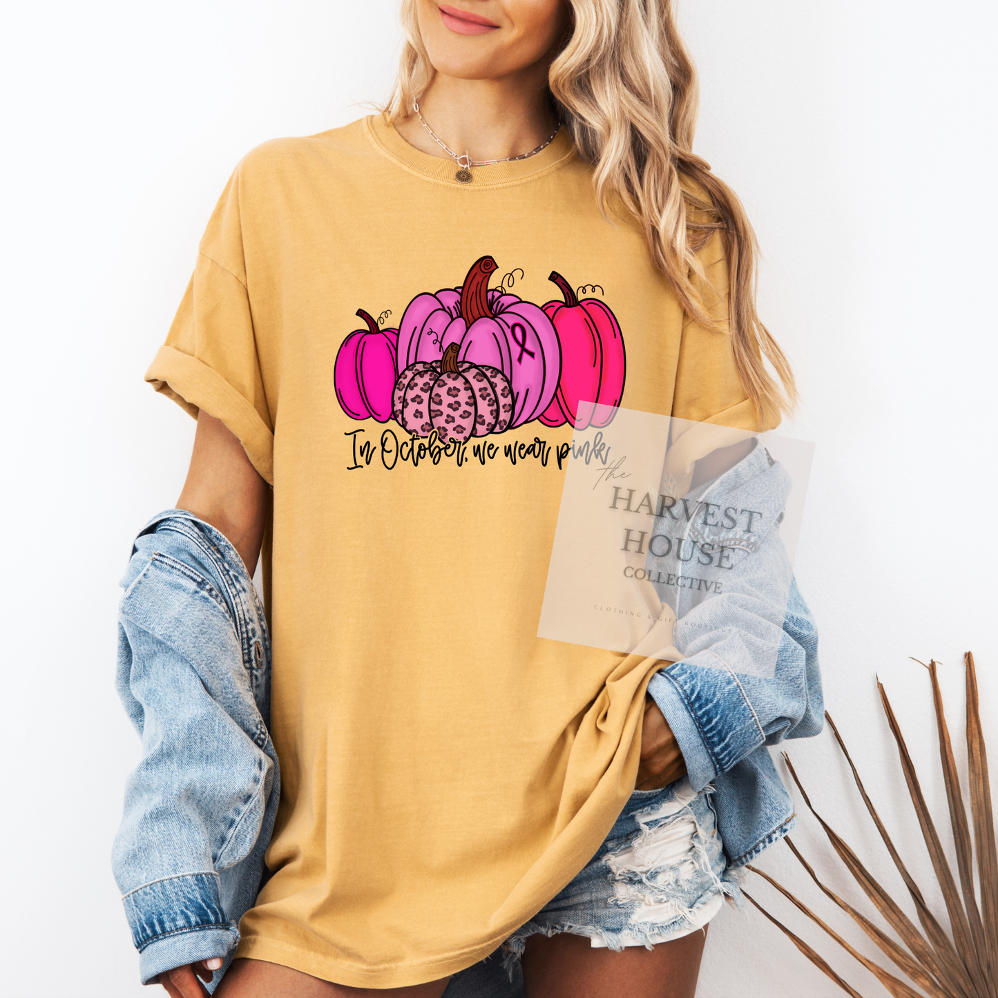 In October We Wear Pink Comfort Color Tee