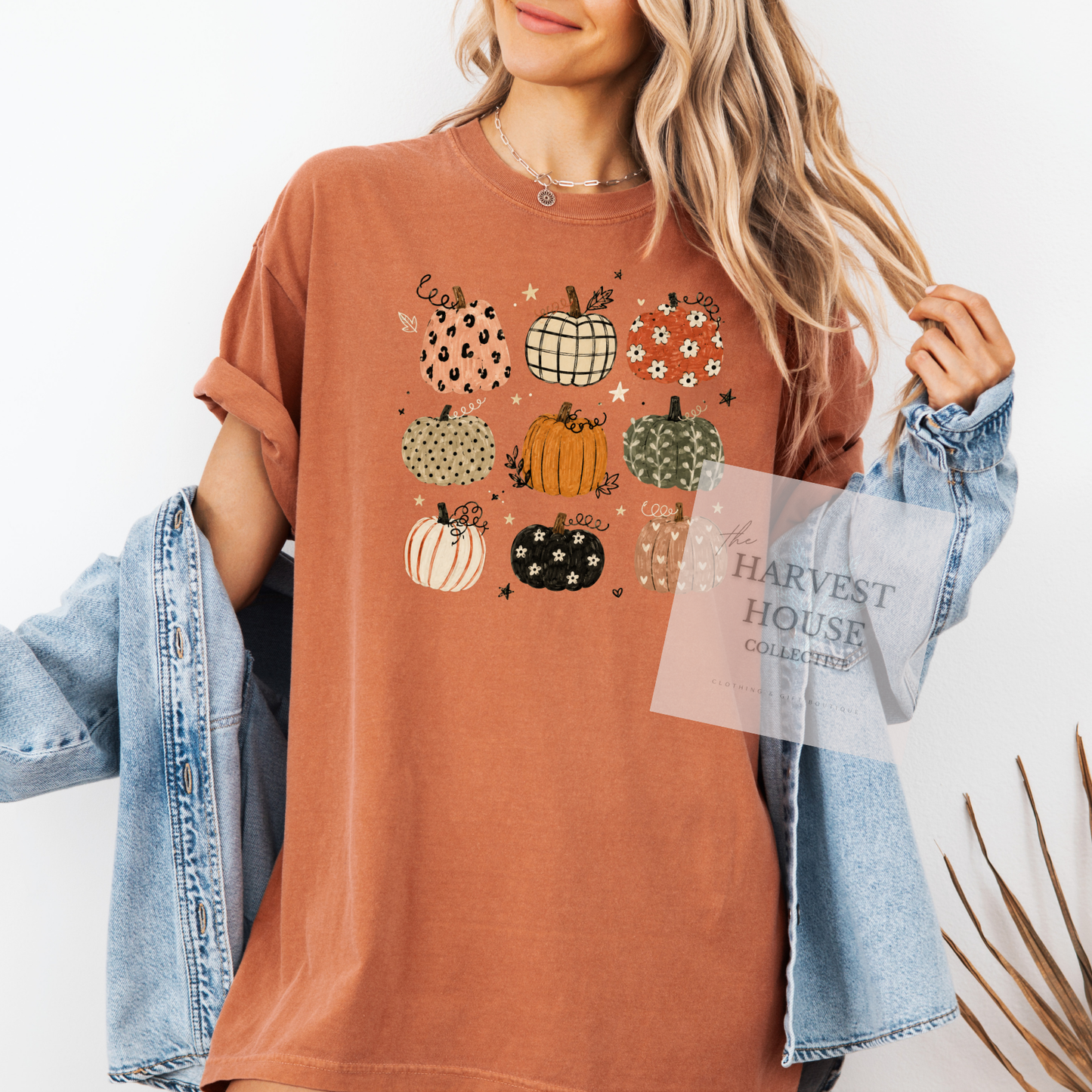 Boho Pumpkins Comfort Color Tee