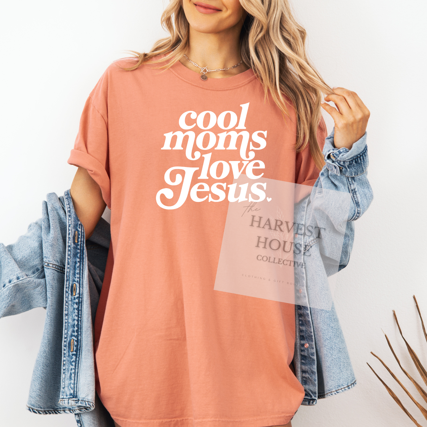 Cool Moms Love Jesus Comfort Color Tee