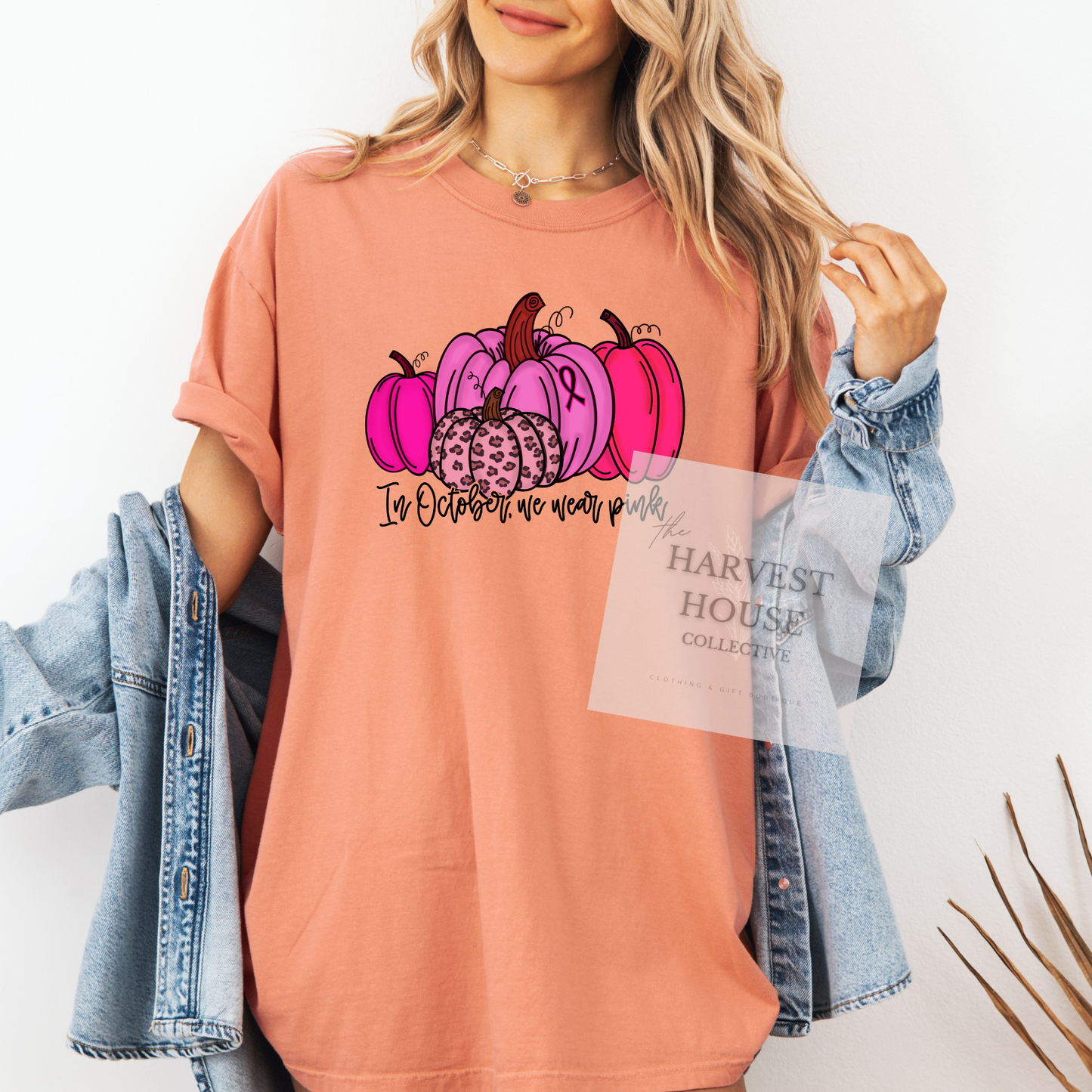 In October We Wear Pink Comfort Color Tee