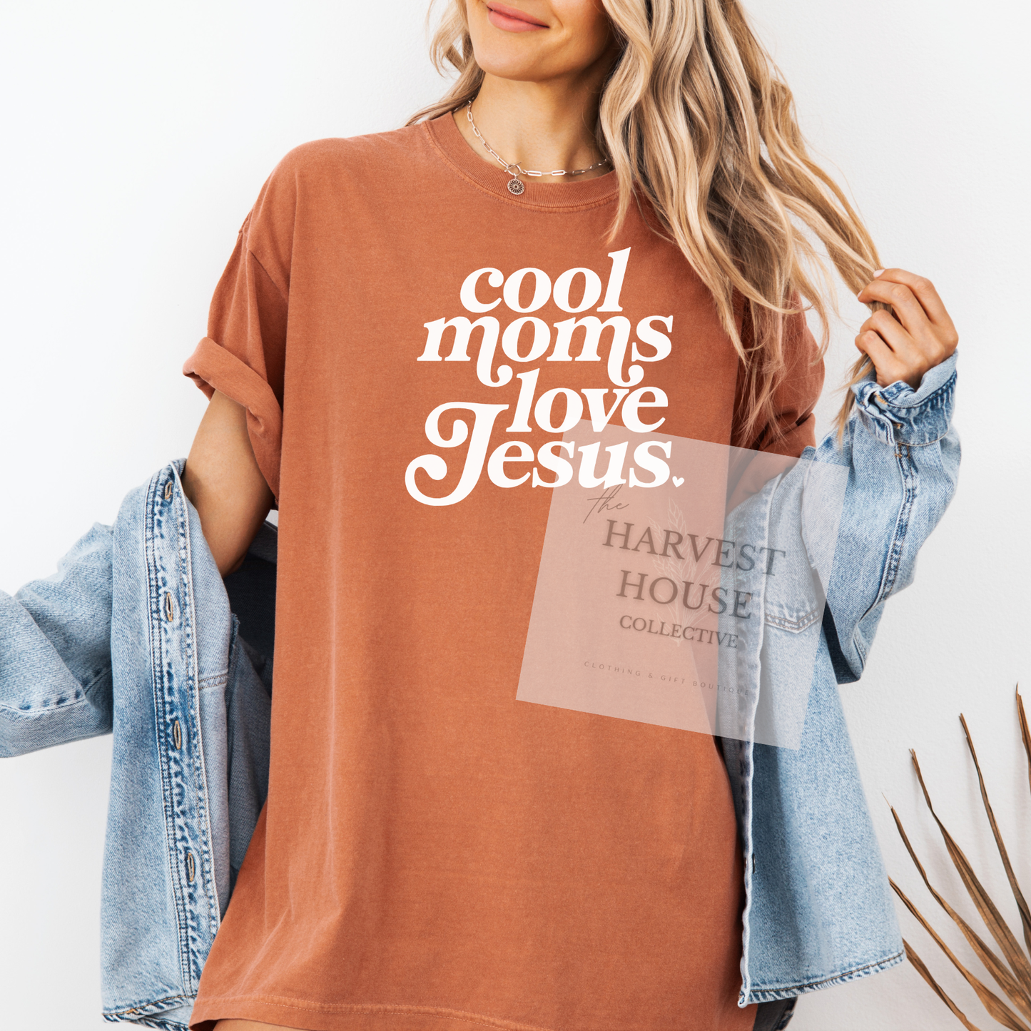 Cool Moms Love Jesus Comfort Color Tee