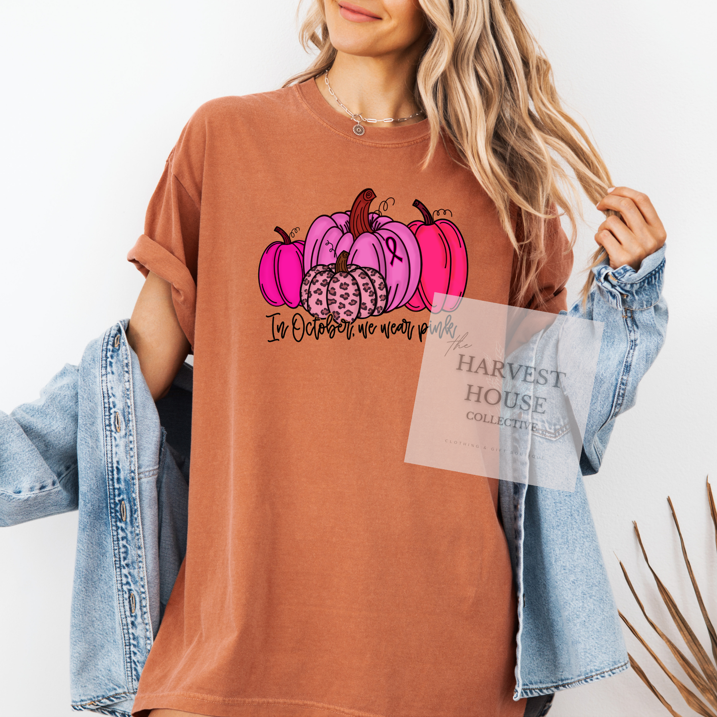 In October We Wear Pink Comfort Color Tee