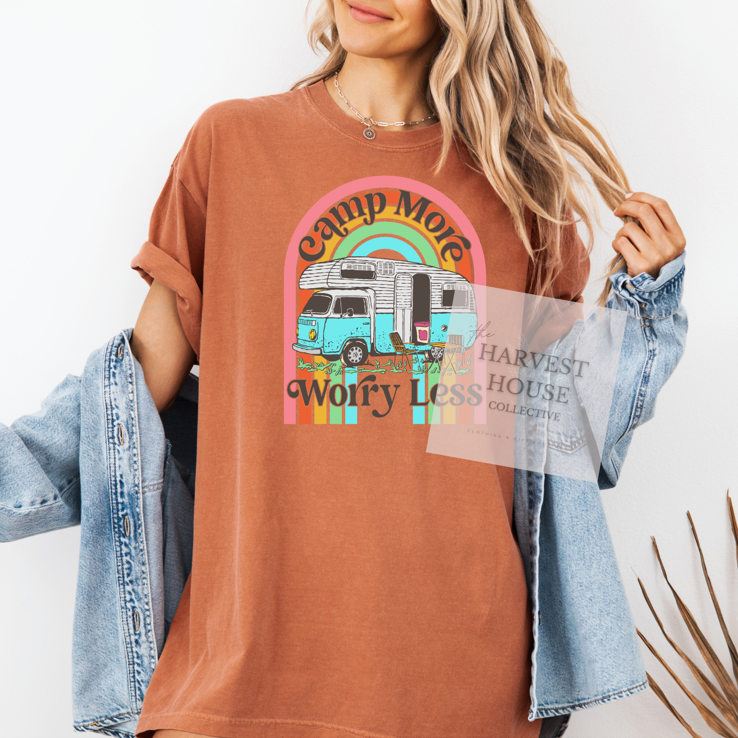 Camp More Worry Less Comfort Color Tee