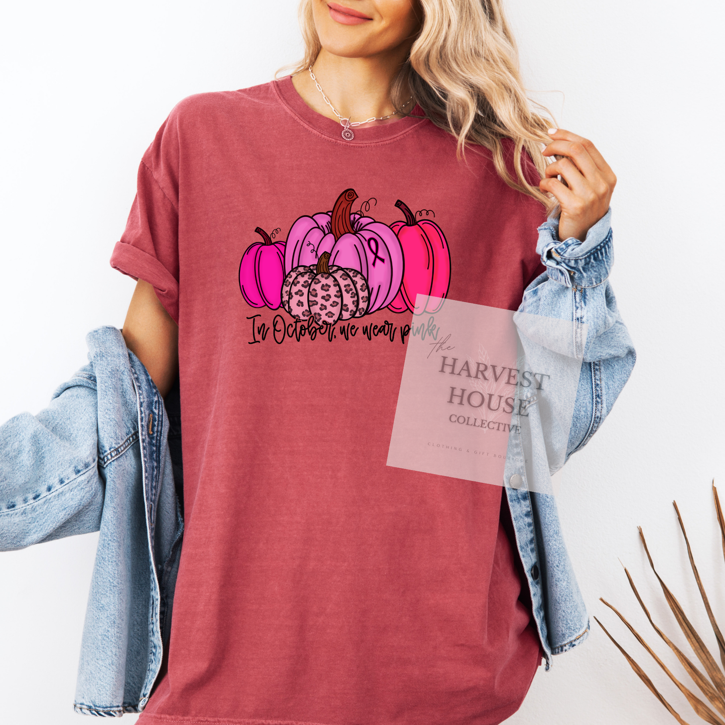 In October We Wear Pink Comfort Color Tee