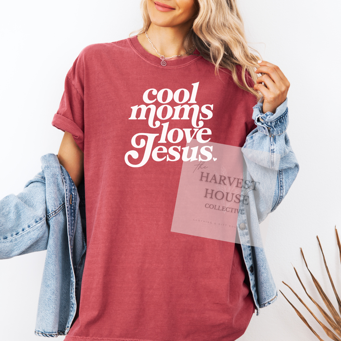 Cool Moms Love Jesus Comfort Color Tee