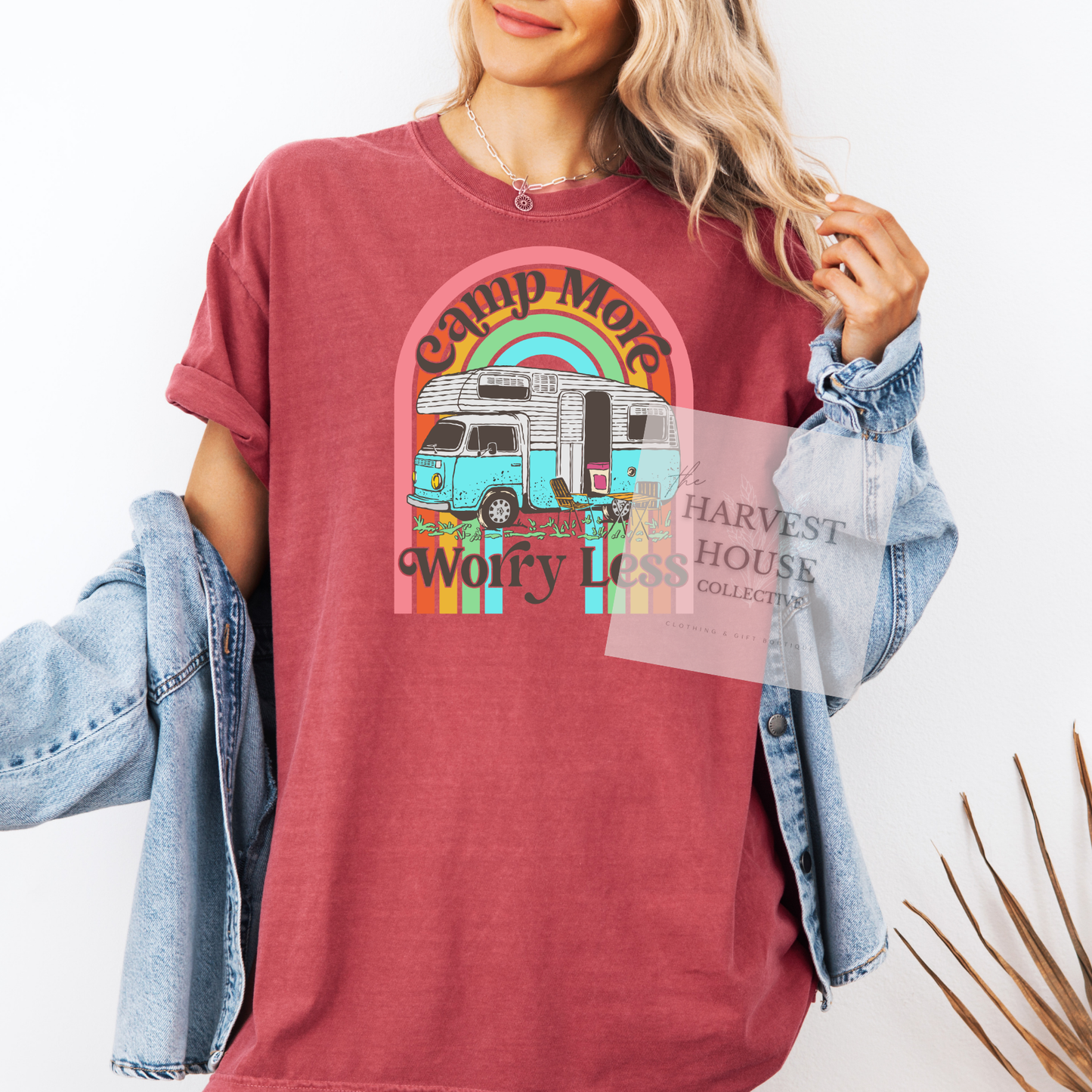 Camp More Worry Less Comfort Color Tee
