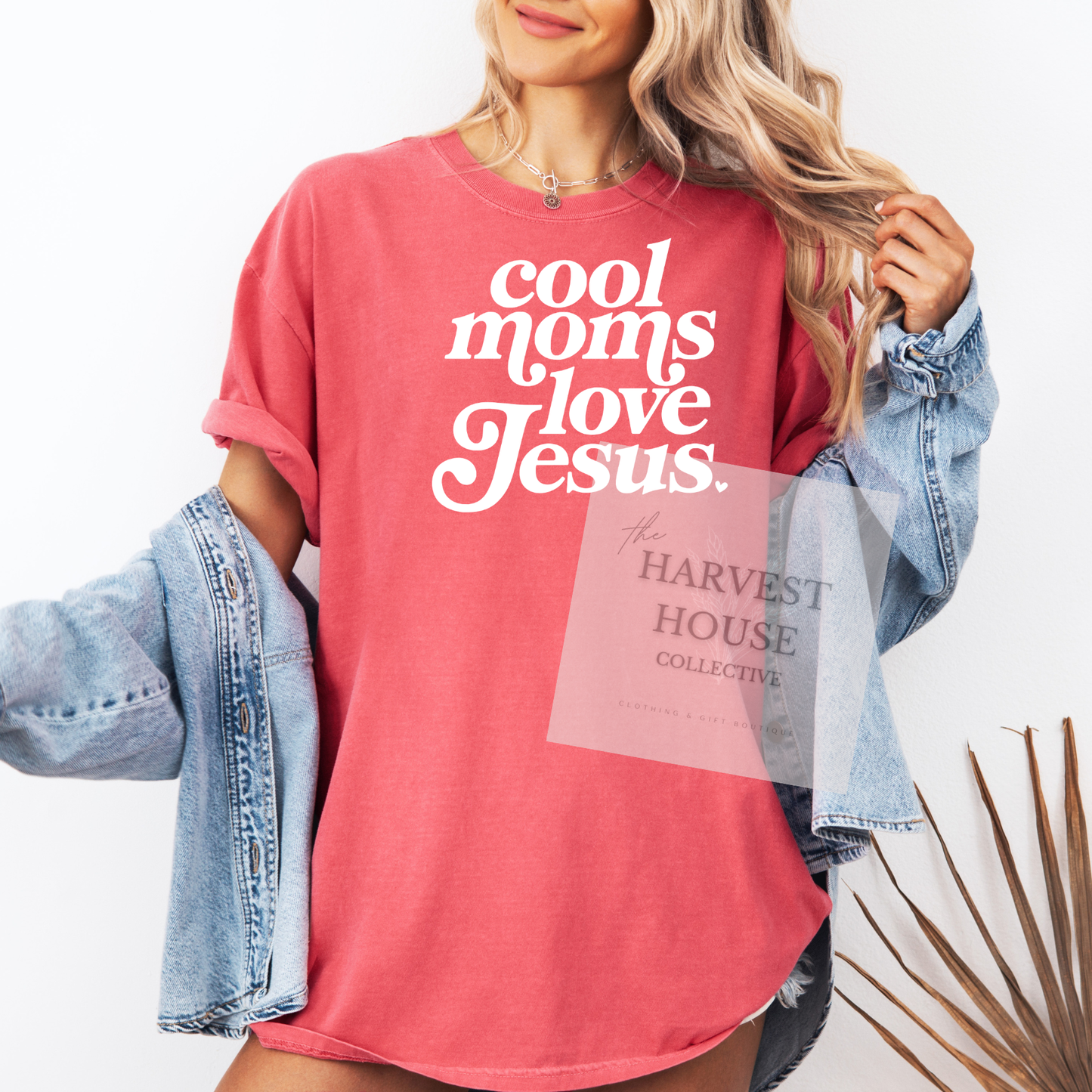 Cool Moms Love Jesus Comfort Color Tee