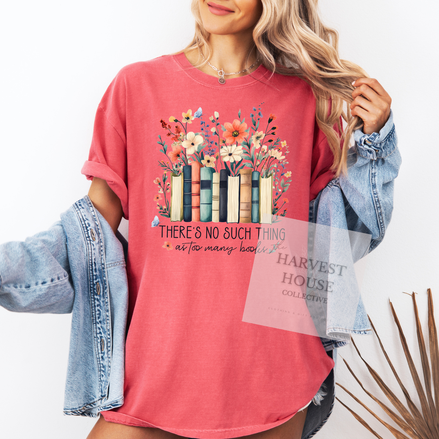 Theres No Such Things As Too Many Books Comfort Color Tee