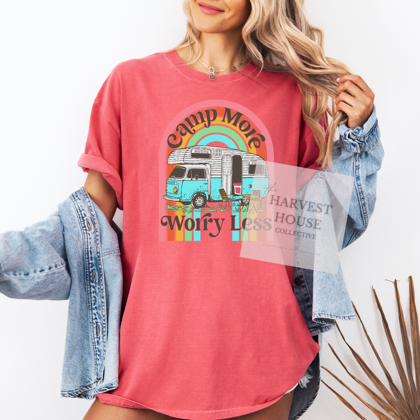 Camp More Worry Less Comfort Color Tee