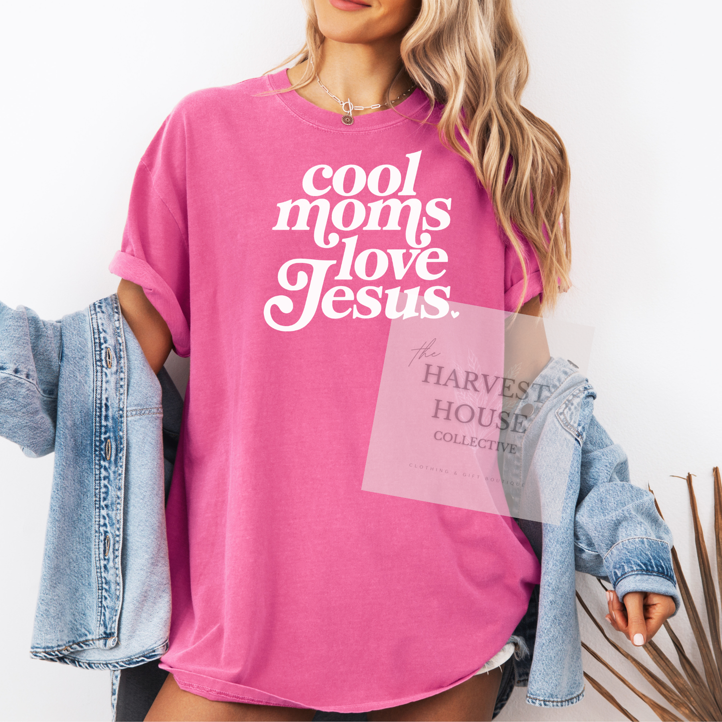 Cool Moms Love Jesus Comfort Color Tee