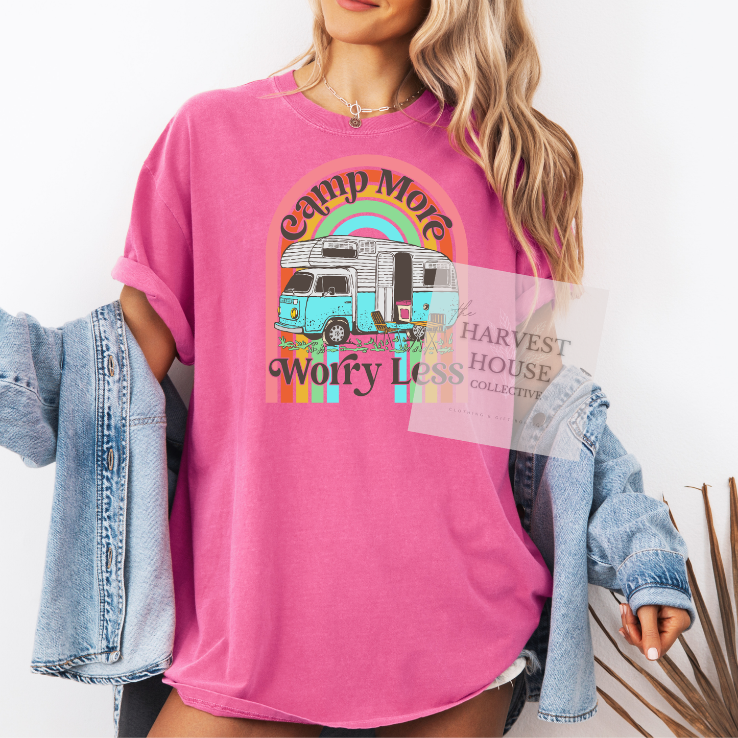 Camp More Worry Less Comfort Color Tee