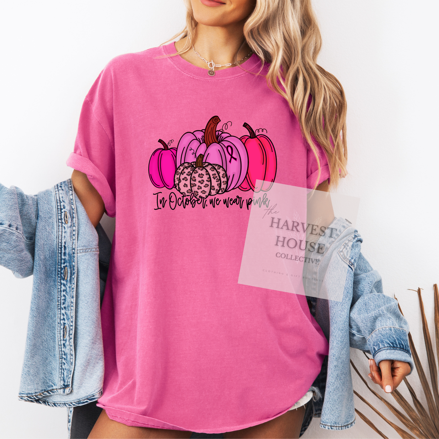 In October We Wear Pink Comfort Color Tee