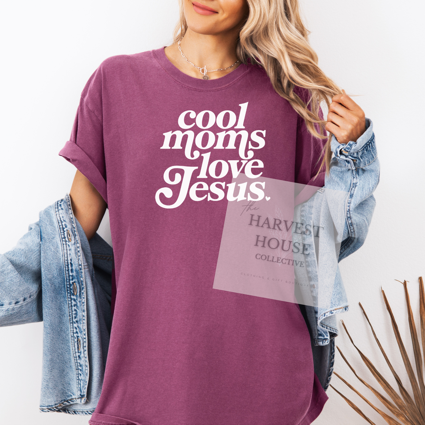 Cool Moms Love Jesus Comfort Color Tee