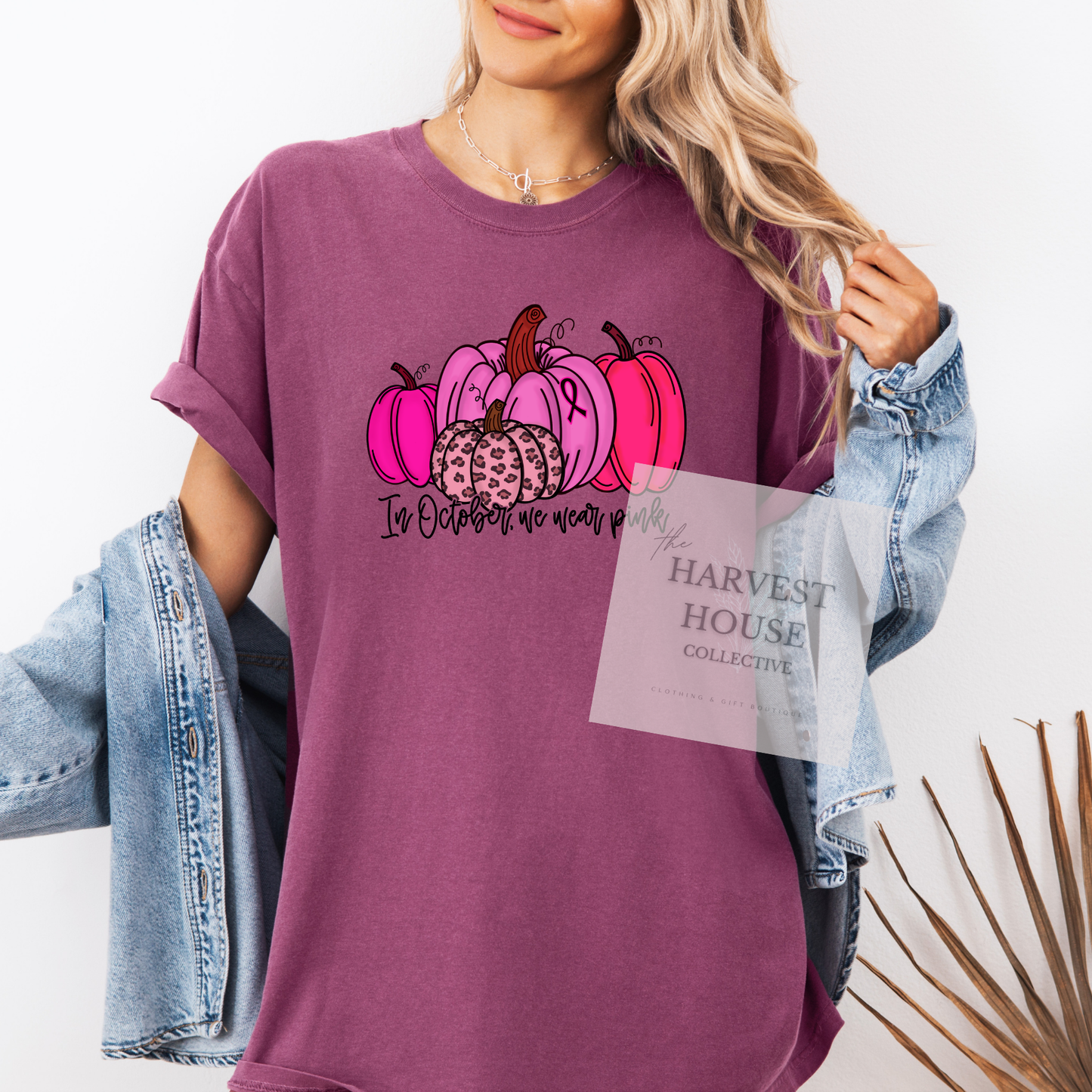 In October We Wear Pink Comfort Color Tee