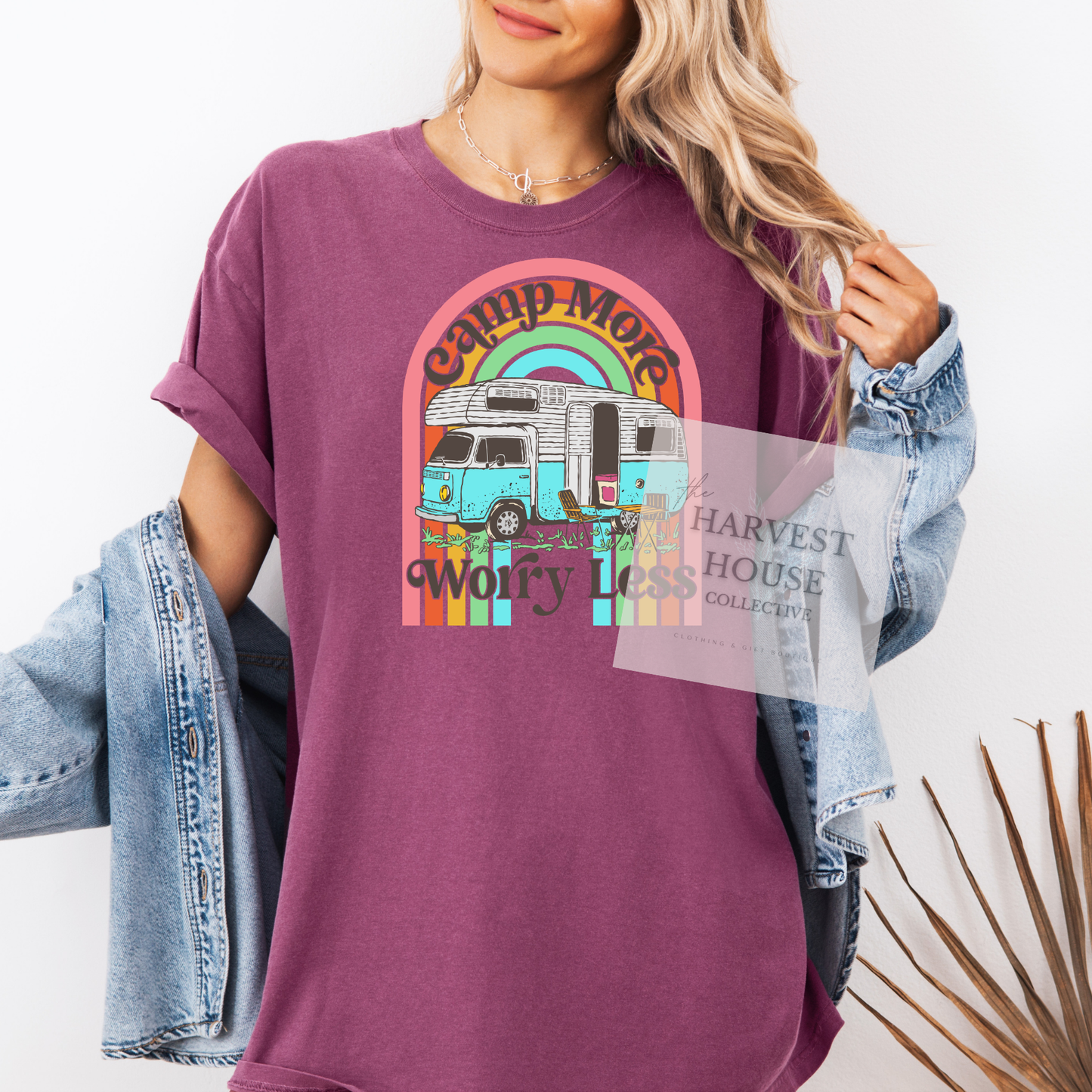 Camp More Worry Less Comfort Color Tee