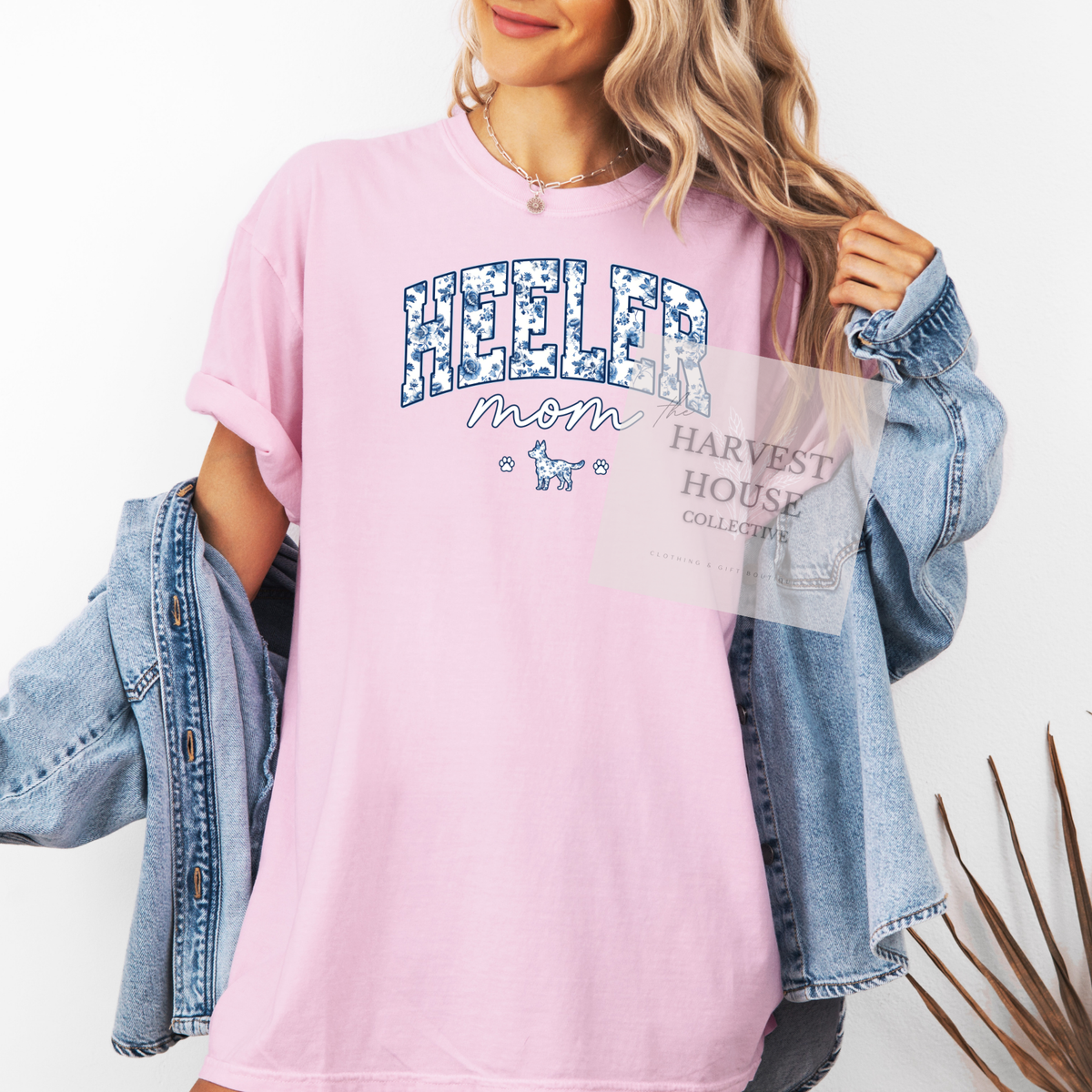 Floral Heeler Mom Shirt