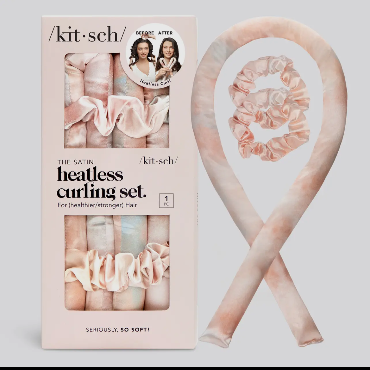 Heat less curling set