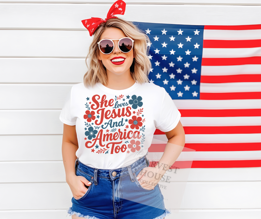 She Loves Jesus Tee