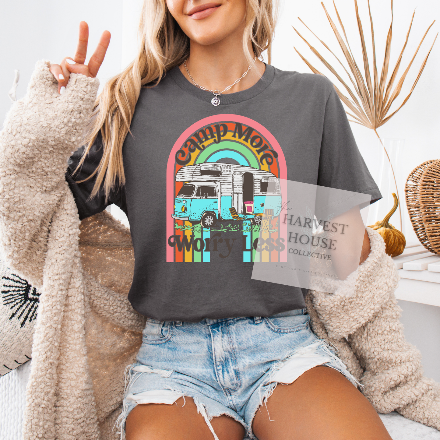 Camp More Worry Less Bella Canvas Tee
