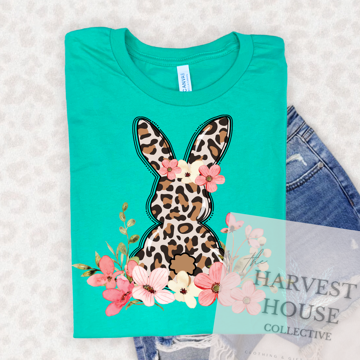 Leopard Easter Bunny Tee