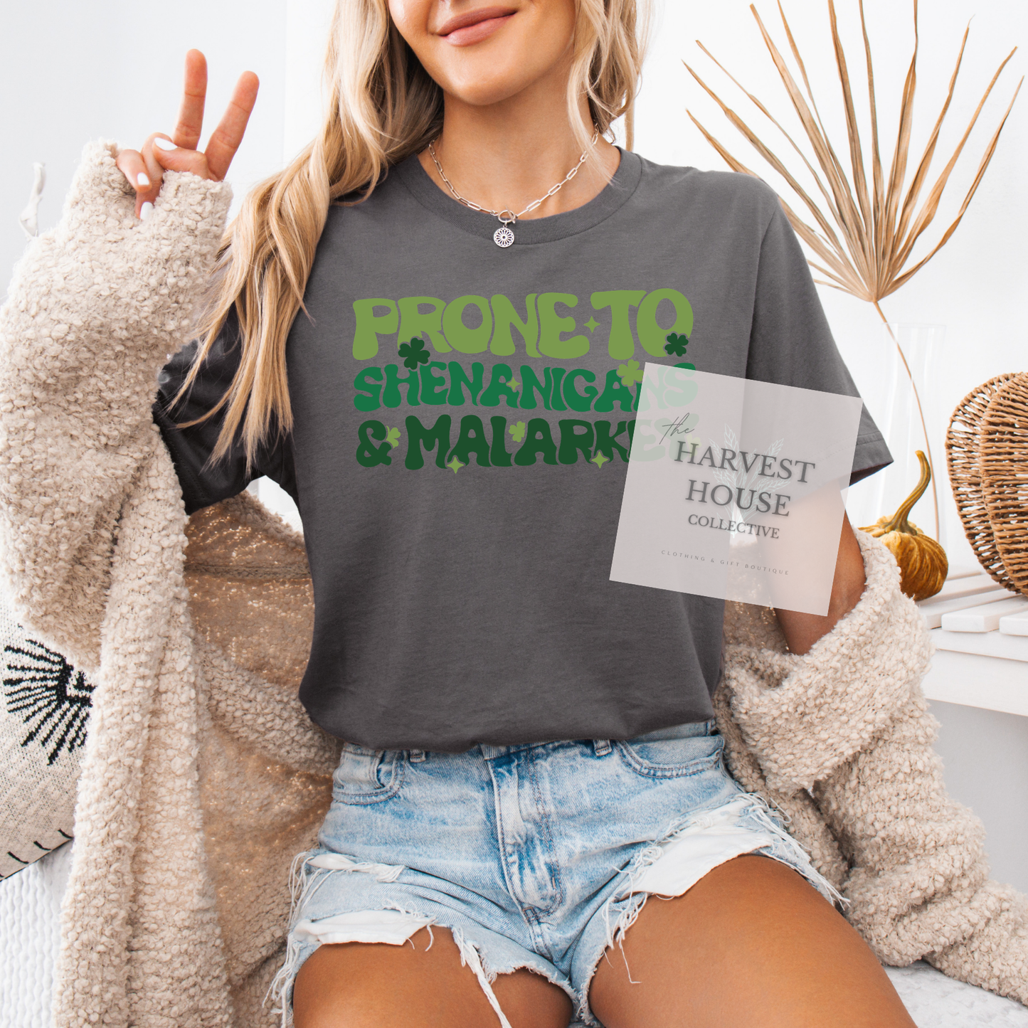 Prone To Shenanigans And Malarky Bella Canvas Tee