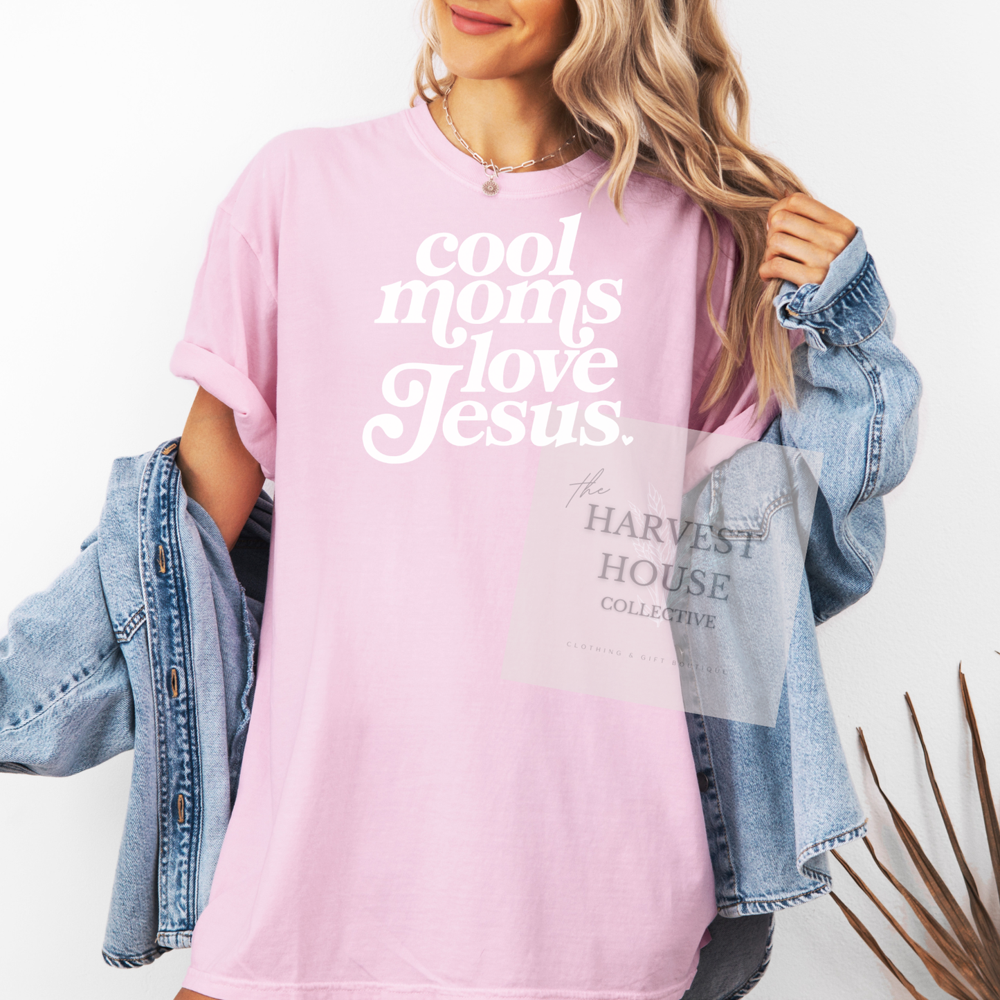 Cool Moms Love Jesus Comfort Color Tee